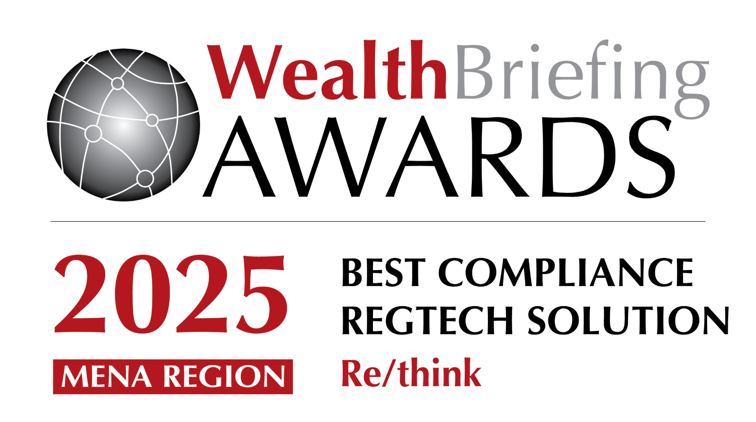 WealthBriefing Awards 2025, MENA region: Best Compliance Regtech Solution winner, Re/think